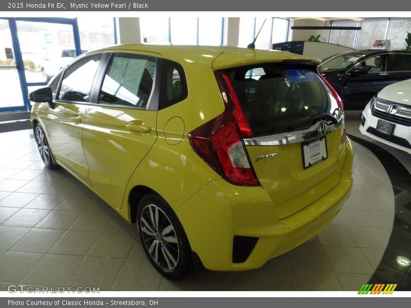 Mystic Yellow Pearl / Black 2015 Honda Fit EX