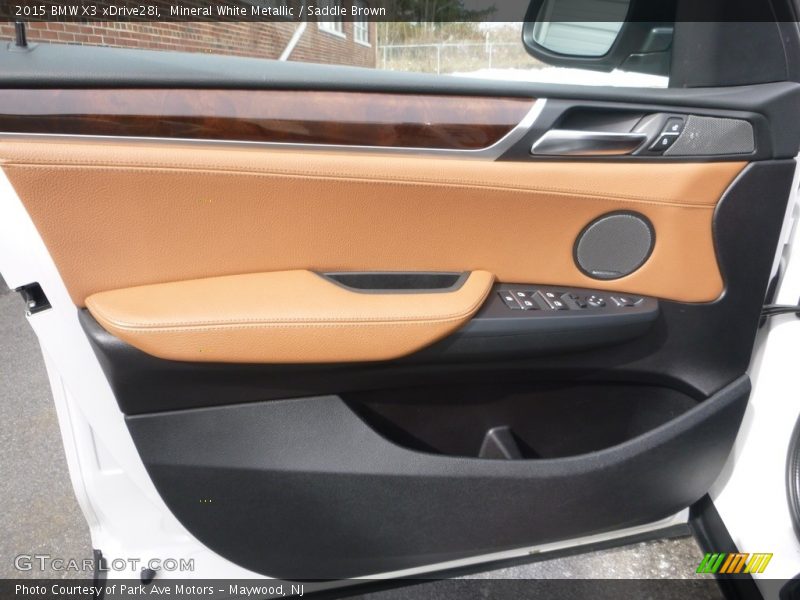 Mineral White Metallic / Saddle Brown 2015 BMW X3 xDrive28i