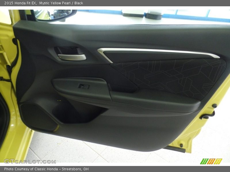 Mystic Yellow Pearl / Black 2015 Honda Fit EX