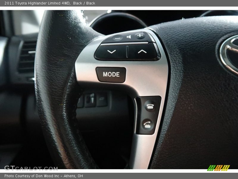 Black / Black 2011 Toyota Highlander Limited 4WD