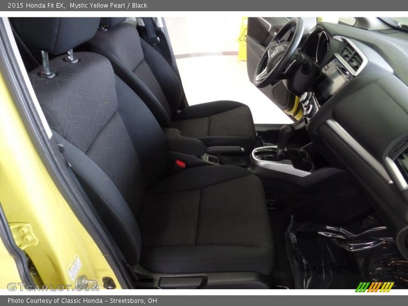 Mystic Yellow Pearl / Black 2015 Honda Fit EX
