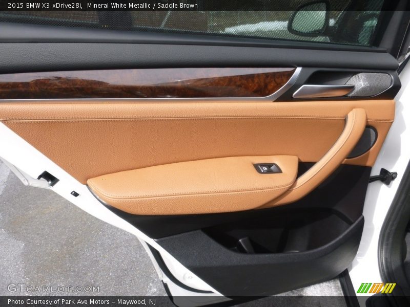 Mineral White Metallic / Saddle Brown 2015 BMW X3 xDrive28i