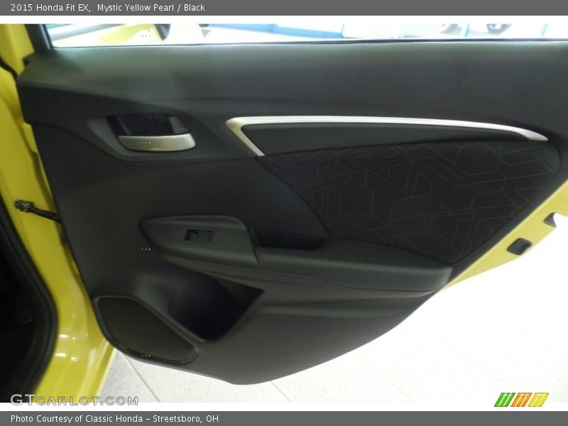 Mystic Yellow Pearl / Black 2015 Honda Fit EX