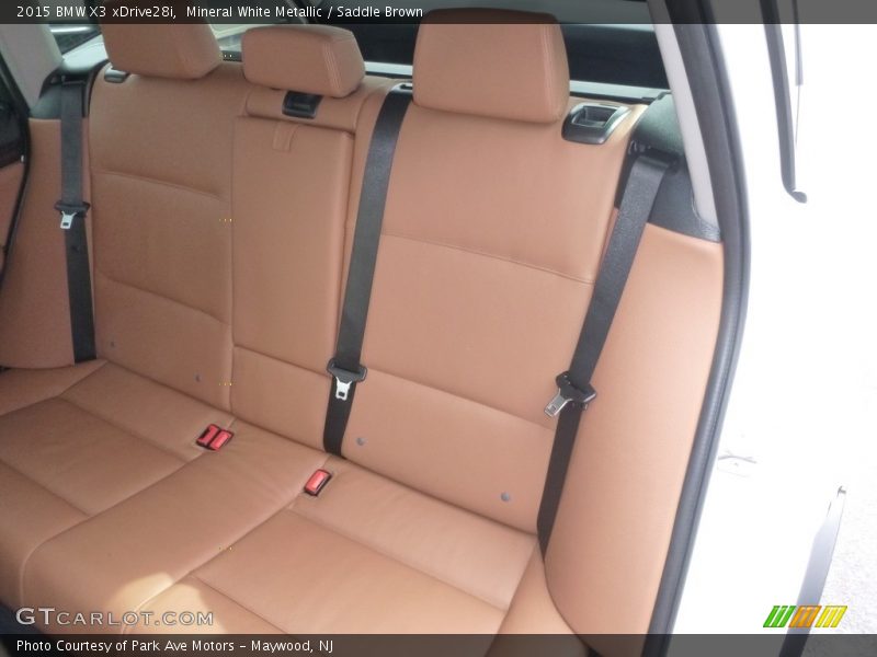 Mineral White Metallic / Saddle Brown 2015 BMW X3 xDrive28i