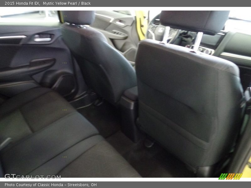 Mystic Yellow Pearl / Black 2015 Honda Fit EX
