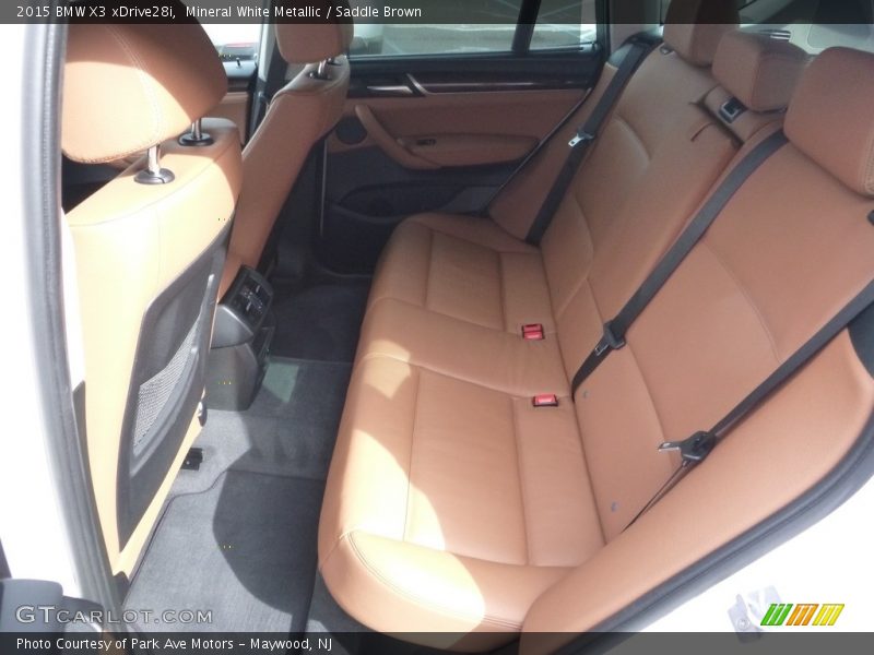 Mineral White Metallic / Saddle Brown 2015 BMW X3 xDrive28i