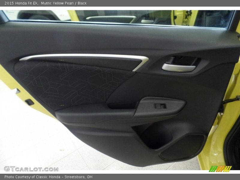Mystic Yellow Pearl / Black 2015 Honda Fit EX
