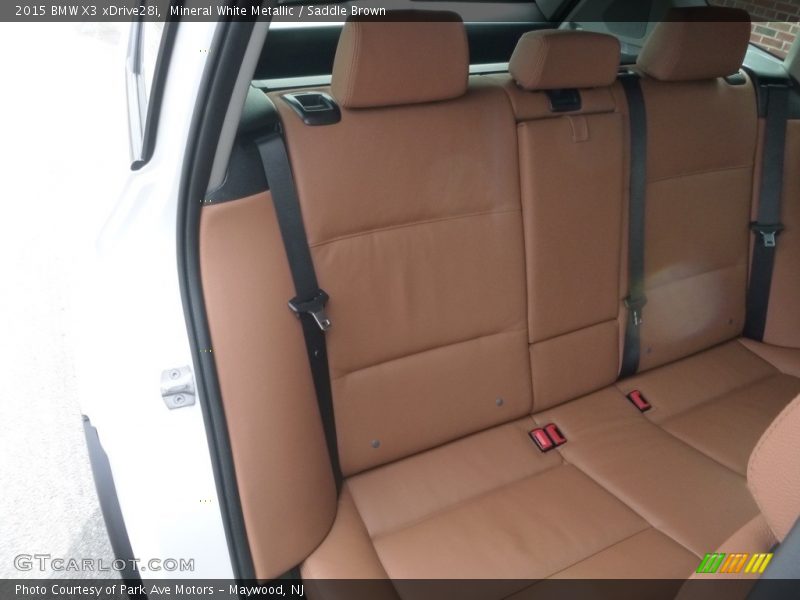 Mineral White Metallic / Saddle Brown 2015 BMW X3 xDrive28i