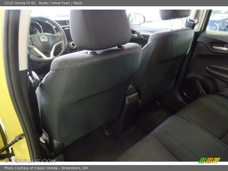 Mystic Yellow Pearl / Black 2015 Honda Fit EX