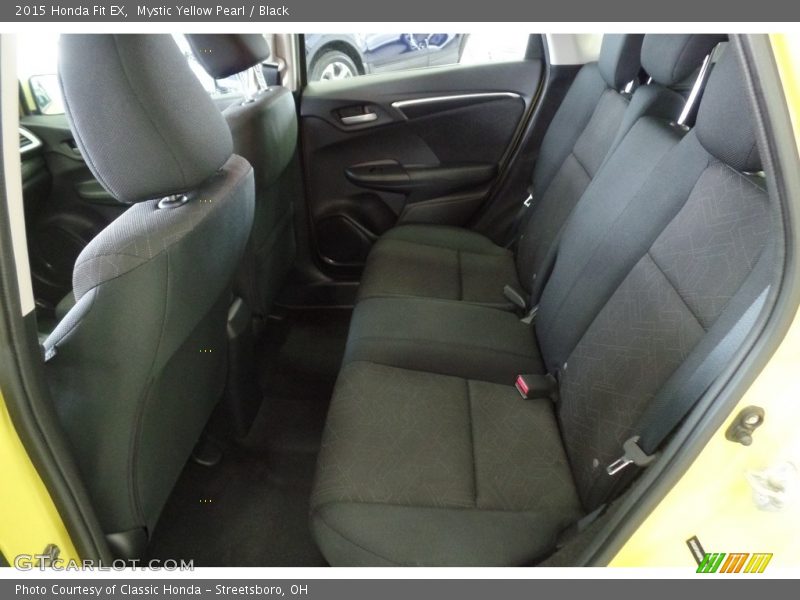 Mystic Yellow Pearl / Black 2015 Honda Fit EX