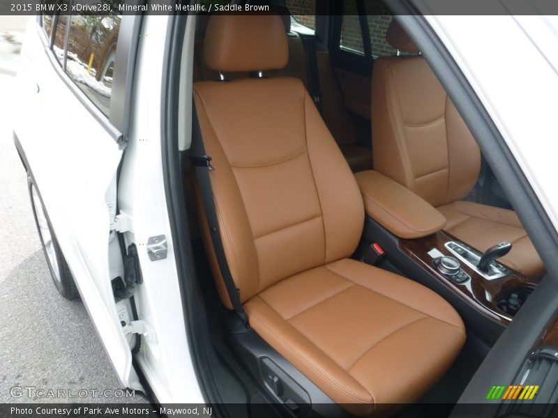 Mineral White Metallic / Saddle Brown 2015 BMW X3 xDrive28i