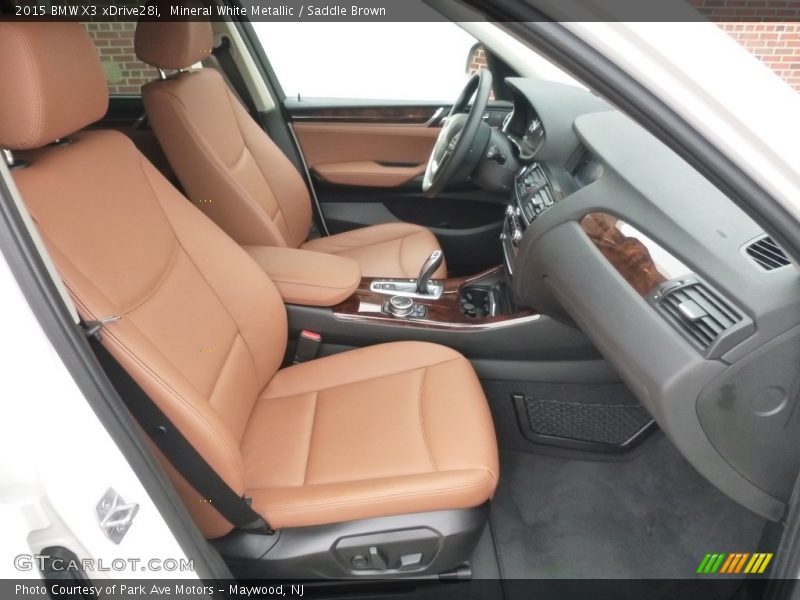 Mineral White Metallic / Saddle Brown 2015 BMW X3 xDrive28i