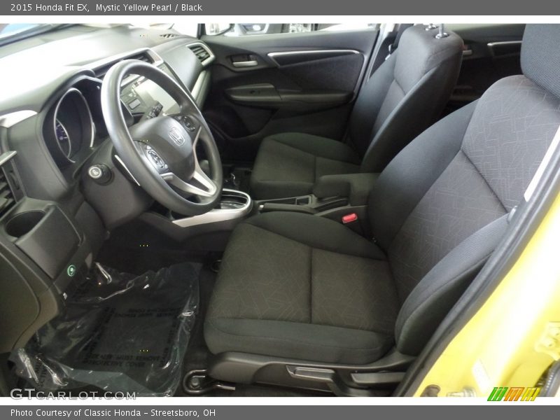 Mystic Yellow Pearl / Black 2015 Honda Fit EX