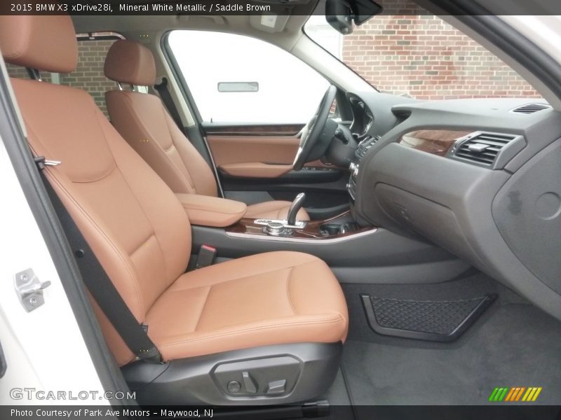Mineral White Metallic / Saddle Brown 2015 BMW X3 xDrive28i