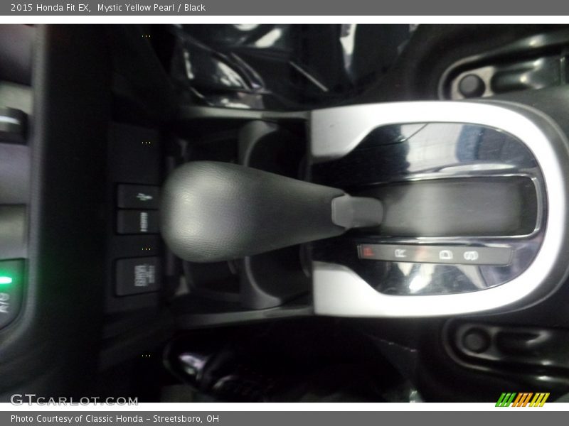 Mystic Yellow Pearl / Black 2015 Honda Fit EX