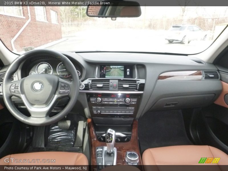 Mineral White Metallic / Saddle Brown 2015 BMW X3 xDrive28i