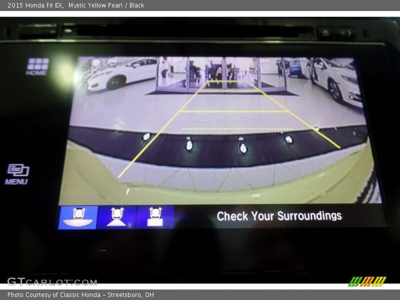 Mystic Yellow Pearl / Black 2015 Honda Fit EX
