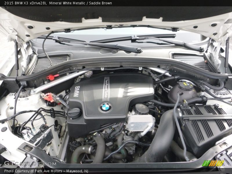 Mineral White Metallic / Saddle Brown 2015 BMW X3 xDrive28i