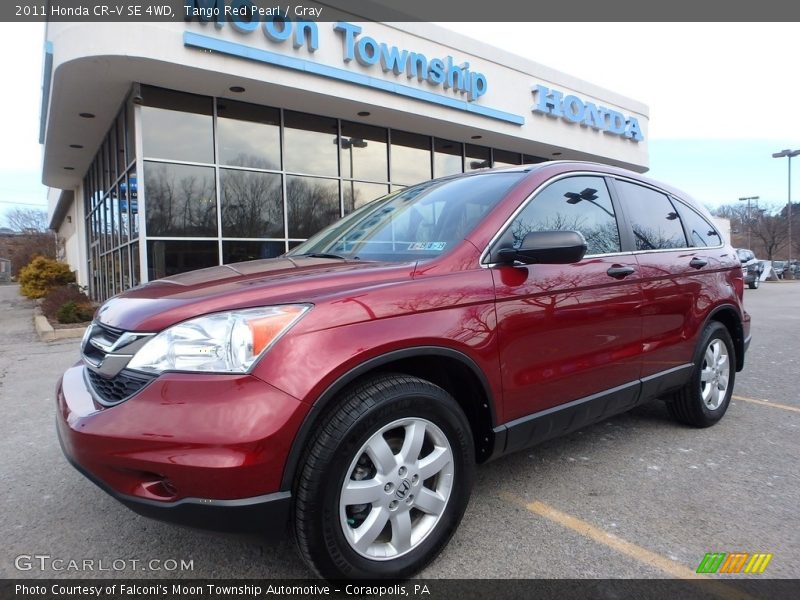 Tango Red Pearl / Gray 2011 Honda CR-V SE 4WD