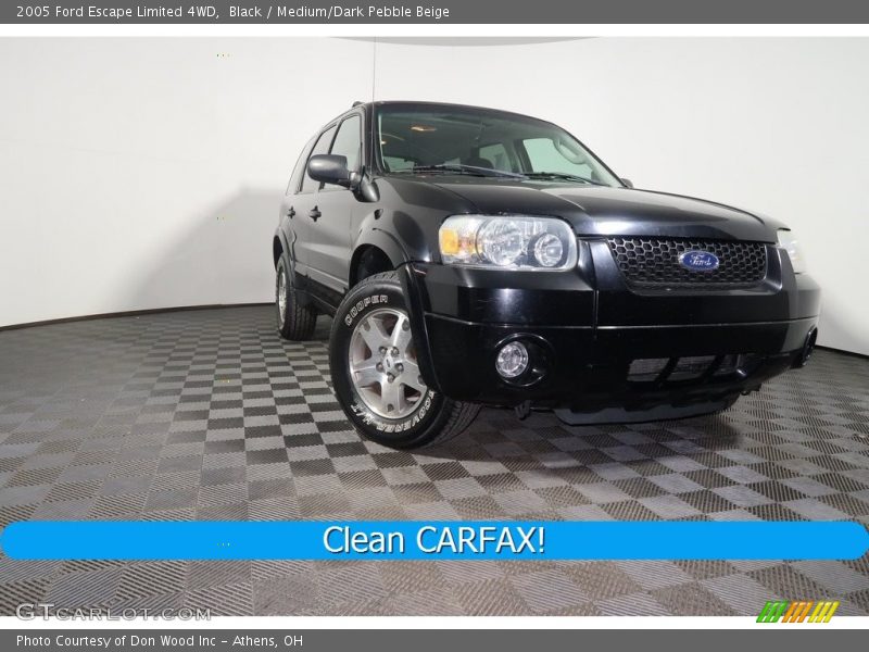 Black / Medium/Dark Pebble Beige 2005 Ford Escape Limited 4WD