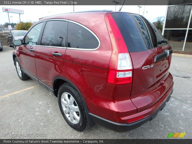 Tango Red Pearl / Gray 2011 Honda CR-V SE 4WD