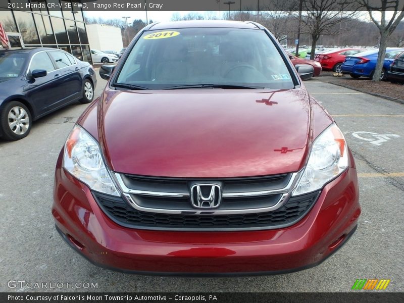 Tango Red Pearl / Gray 2011 Honda CR-V SE 4WD