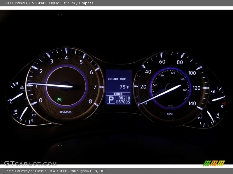 Liquid Platinum / Graphite 2011 Infiniti QX 56 4WD