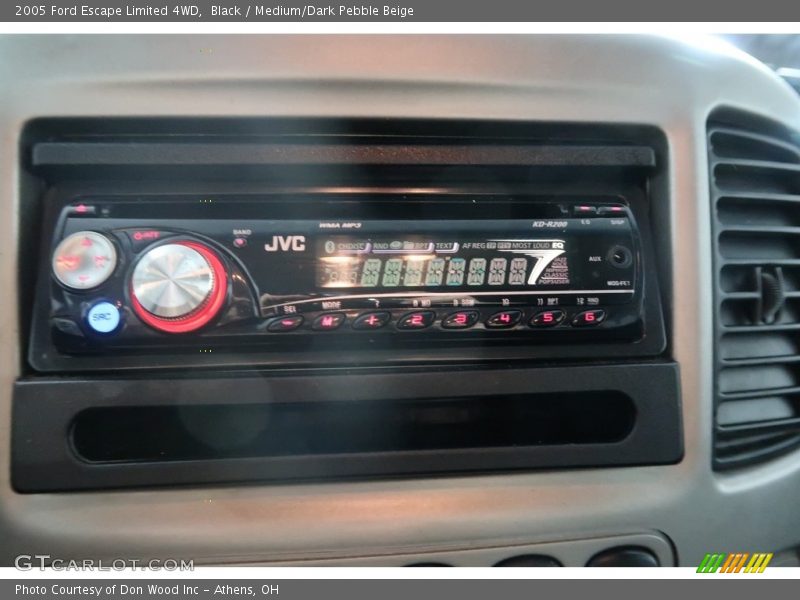 Black / Medium/Dark Pebble Beige 2005 Ford Escape Limited 4WD