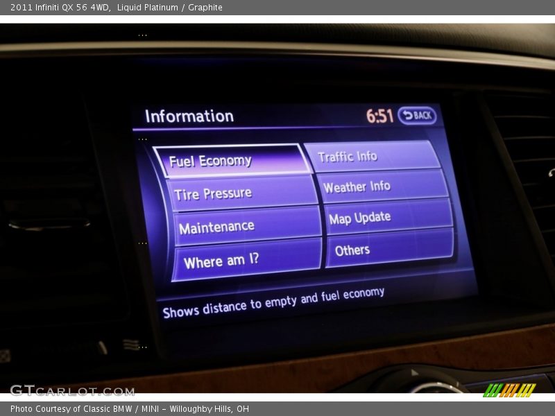 Liquid Platinum / Graphite 2011 Infiniti QX 56 4WD