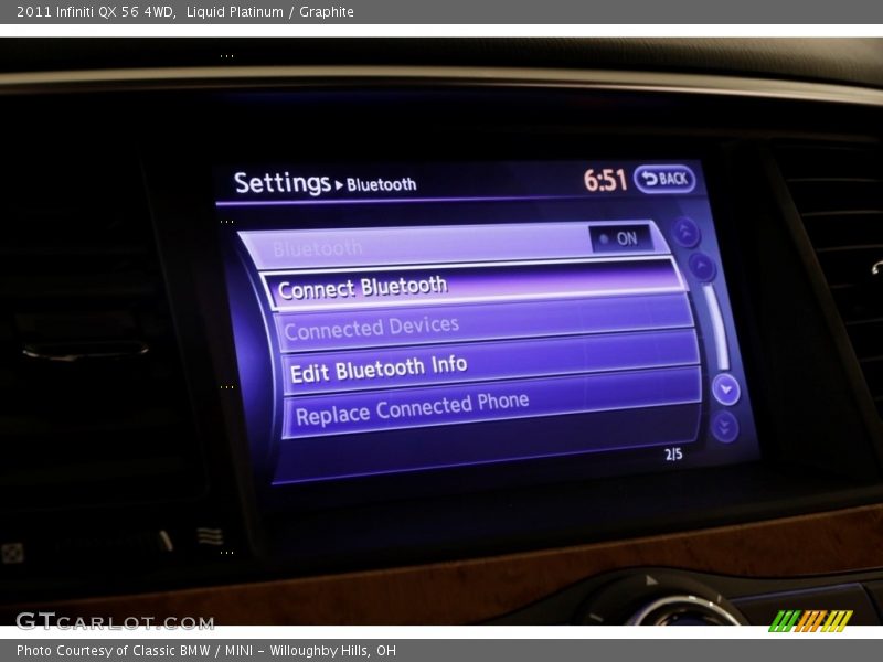 Liquid Platinum / Graphite 2011 Infiniti QX 56 4WD