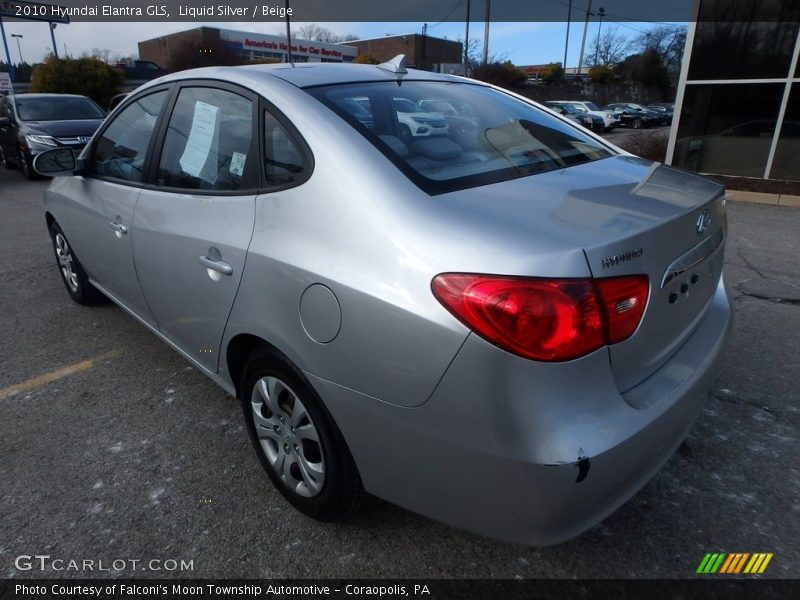 Liquid Silver / Beige 2010 Hyundai Elantra GLS