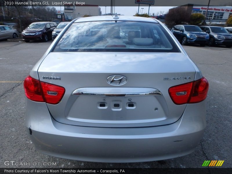 Liquid Silver / Beige 2010 Hyundai Elantra GLS