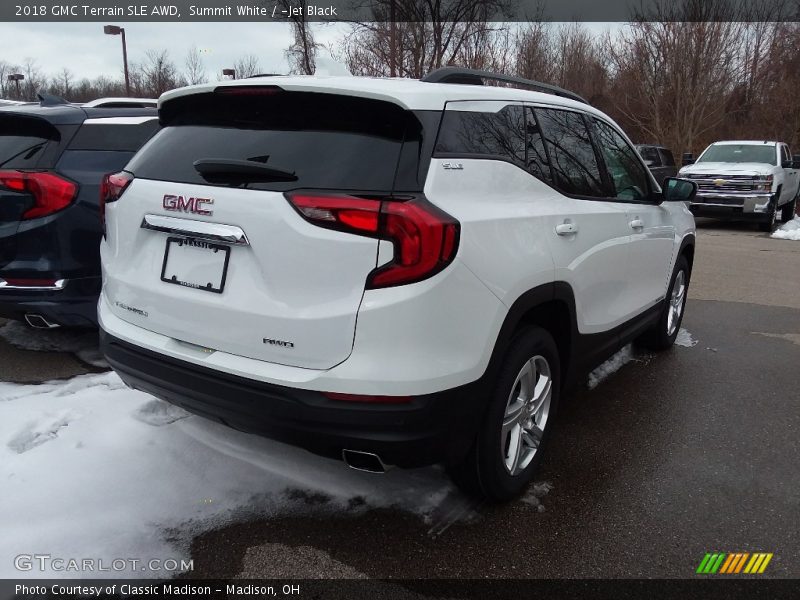 Summit White / ­Jet Black 2018 GMC Terrain SLE AWD