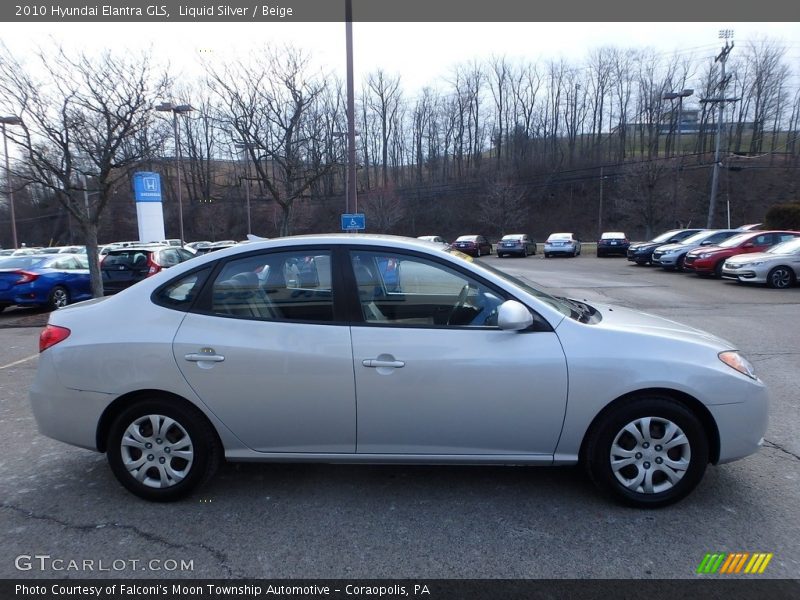 Liquid Silver / Beige 2010 Hyundai Elantra GLS