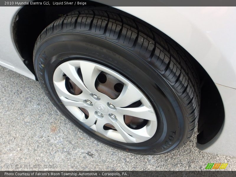 Liquid Silver / Beige 2010 Hyundai Elantra GLS