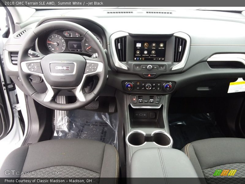 Summit White / ­Jet Black 2018 GMC Terrain SLE AWD