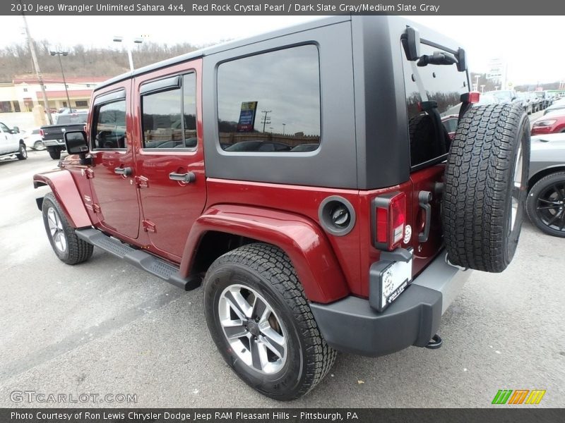 Red Rock Crystal Pearl / Dark Slate Gray/Medium Slate Gray 2010 Jeep Wrangler Unlimited Sahara 4x4