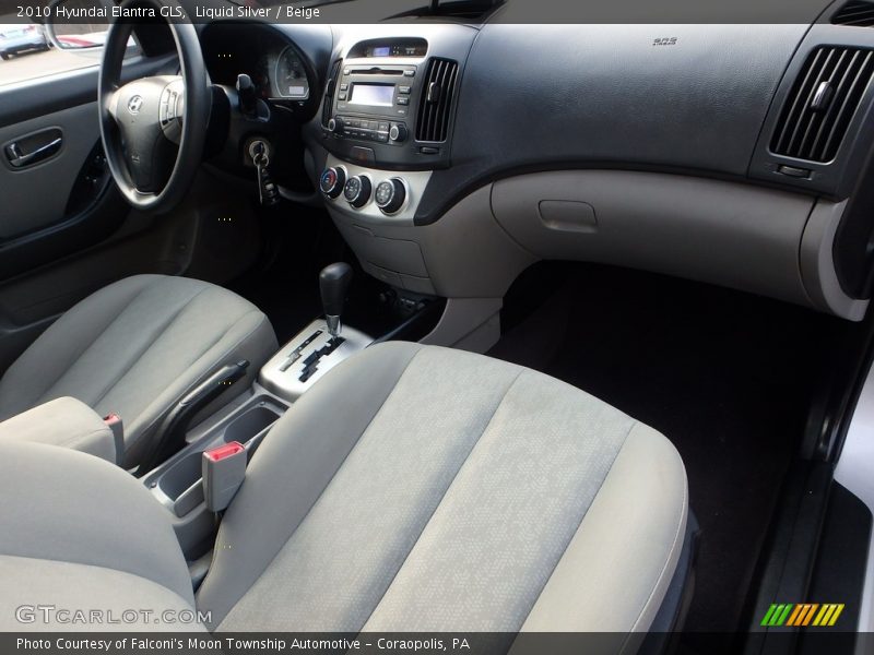 Liquid Silver / Beige 2010 Hyundai Elantra GLS
