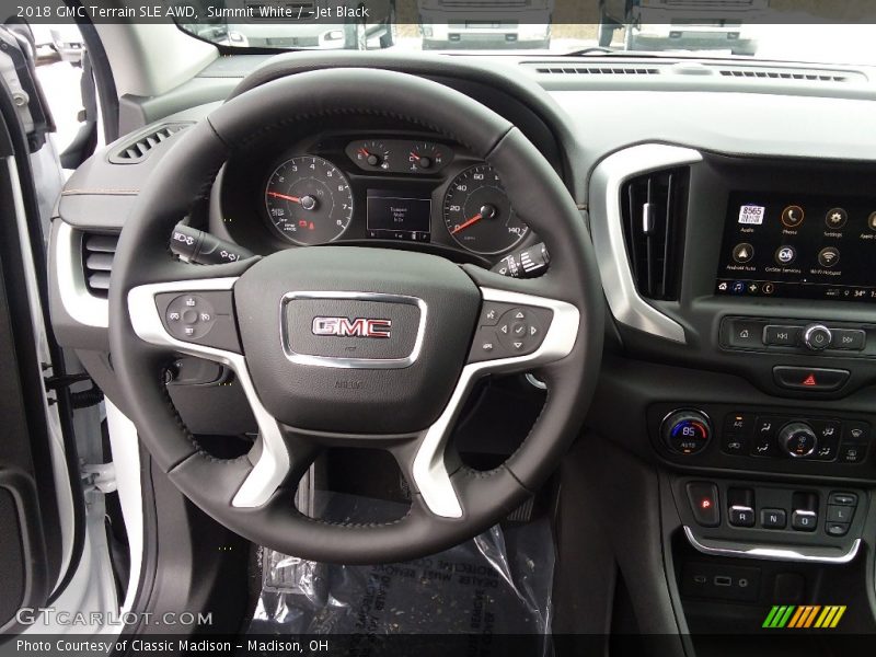 Summit White / ­Jet Black 2018 GMC Terrain SLE AWD