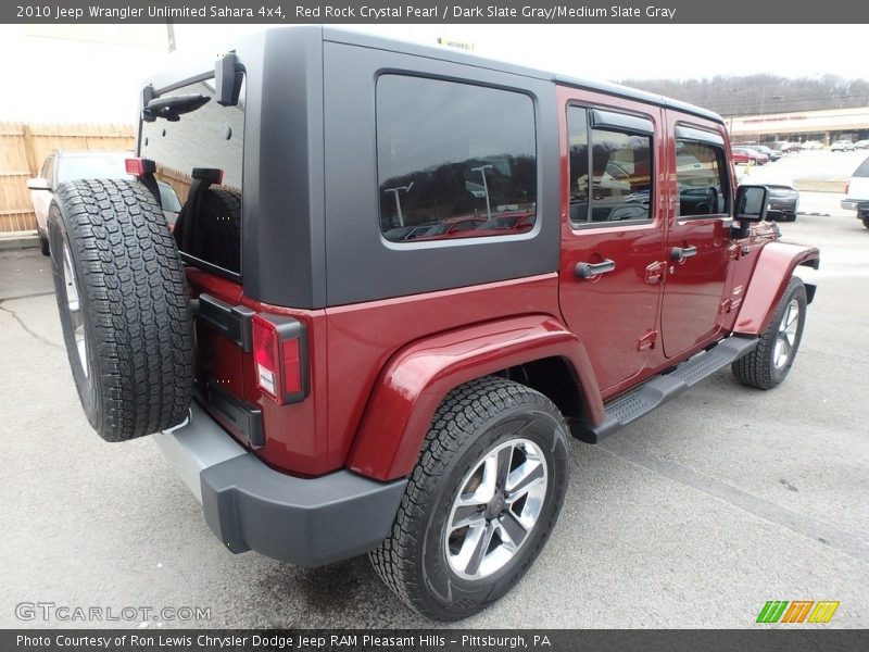 Red Rock Crystal Pearl / Dark Slate Gray/Medium Slate Gray 2010 Jeep Wrangler Unlimited Sahara 4x4