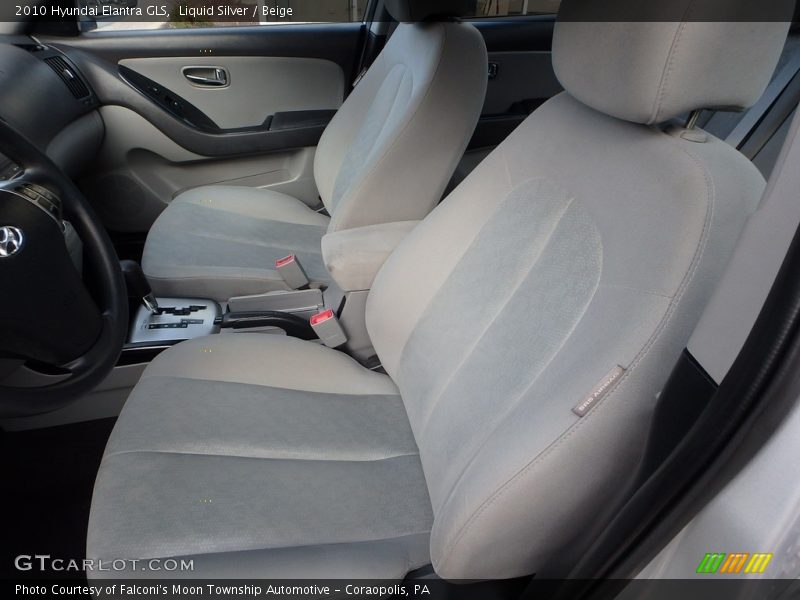 Liquid Silver / Beige 2010 Hyundai Elantra GLS