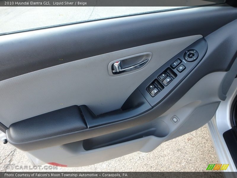 Liquid Silver / Beige 2010 Hyundai Elantra GLS