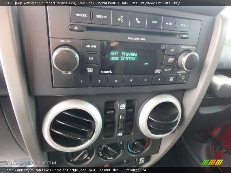 Red Rock Crystal Pearl / Dark Slate Gray/Medium Slate Gray 2010 Jeep Wrangler Unlimited Sahara 4x4