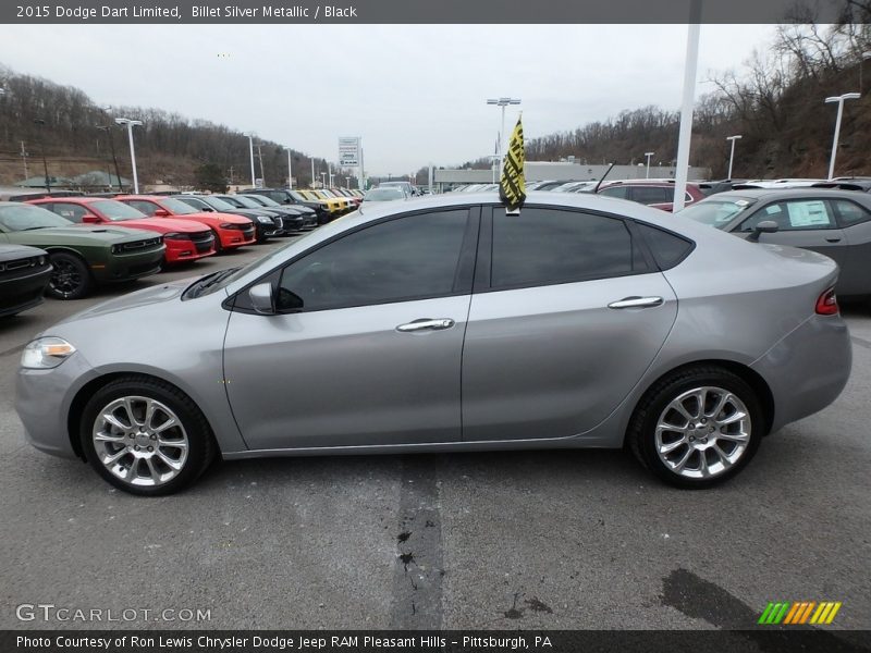 Billet Silver Metallic / Black 2015 Dodge Dart Limited