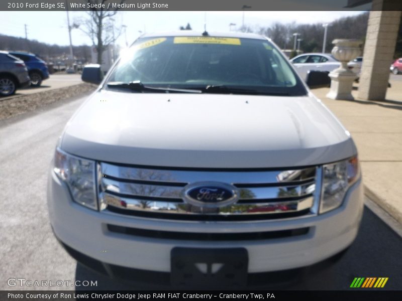 White Suede / Medium Light Stone 2010 Ford Edge SE