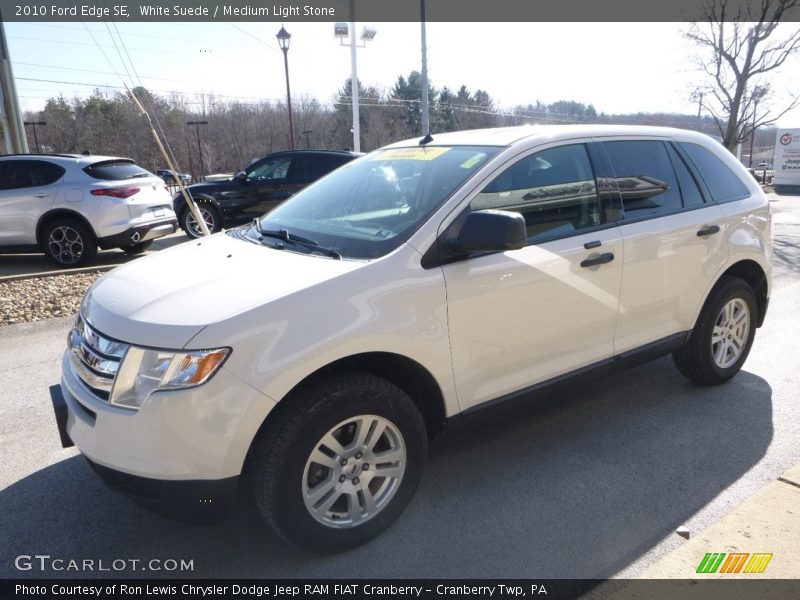 White Suede / Medium Light Stone 2010 Ford Edge SE