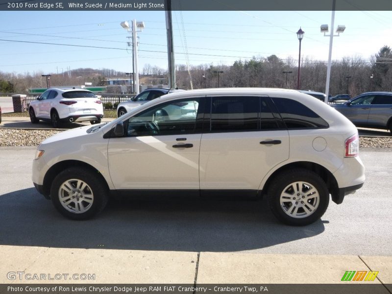 White Suede / Medium Light Stone 2010 Ford Edge SE