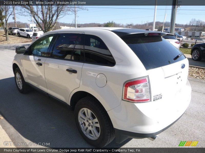 White Suede / Medium Light Stone 2010 Ford Edge SE