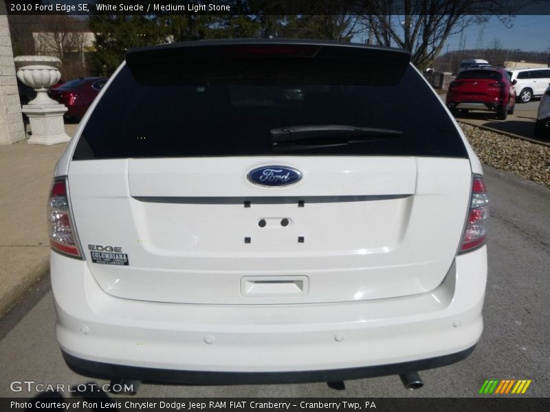 White Suede / Medium Light Stone 2010 Ford Edge SE