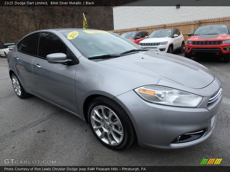 Billet Silver Metallic / Black 2015 Dodge Dart Limited